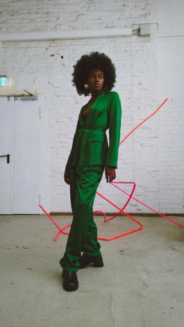 Color-driven fashion photography series featuring contemporary styling and expressive editorial energy by Miriam Dang 