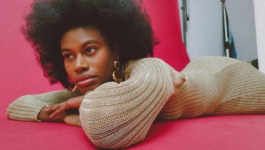 Bold color fashion editorial photographed in a raw studio setting by Berlin photographer Miriam Dang 