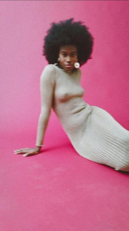 Bold color fashion editorial photographed in a raw studio setting by Berlin photographer Miriam Dang 