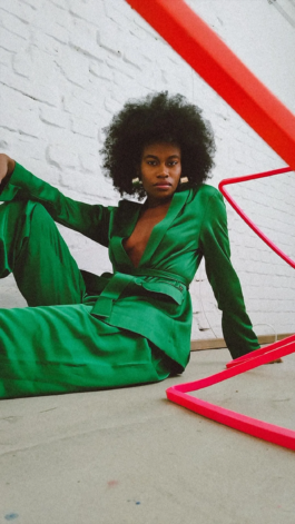 Color-driven fashion photography series featuring contemporary styling and expressive editorial energy by Miriam Dang 