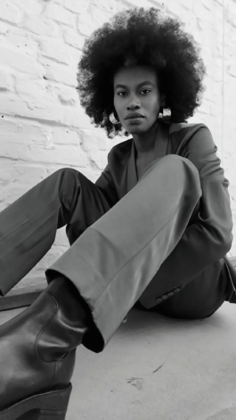 Graphic fashion series with vibrant colors and minimalist composition by Miriam Dang in Berlin 