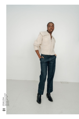 Editorial fashion lookbook exploring soft power, modern silhouettes and quiet confidence. Photographed by Berlin-based fashion photographer Miriam Dang.