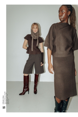 Editorial fashion lookbook exploring soft power, modern silhouettes and quiet confidence. Photographed by Berlin-based fashion photographer Miriam Dang.